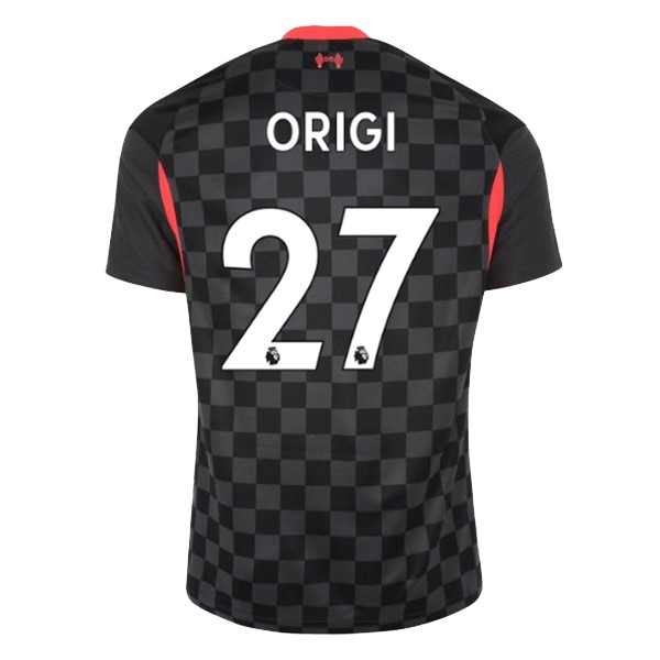 Camiseta Liverpool NO.27 Origi Replica Tercera Ropa 2020/21 Negro